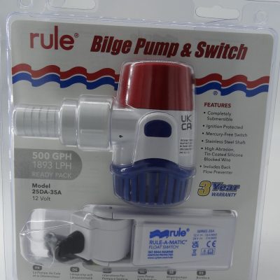 RULE 500GPH BILGE PUMP 25DA35A