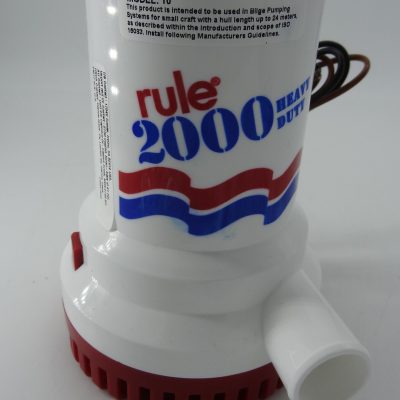 RULE 2000GPH HIGH-CAPACITY BILGE PUMP 12 24V