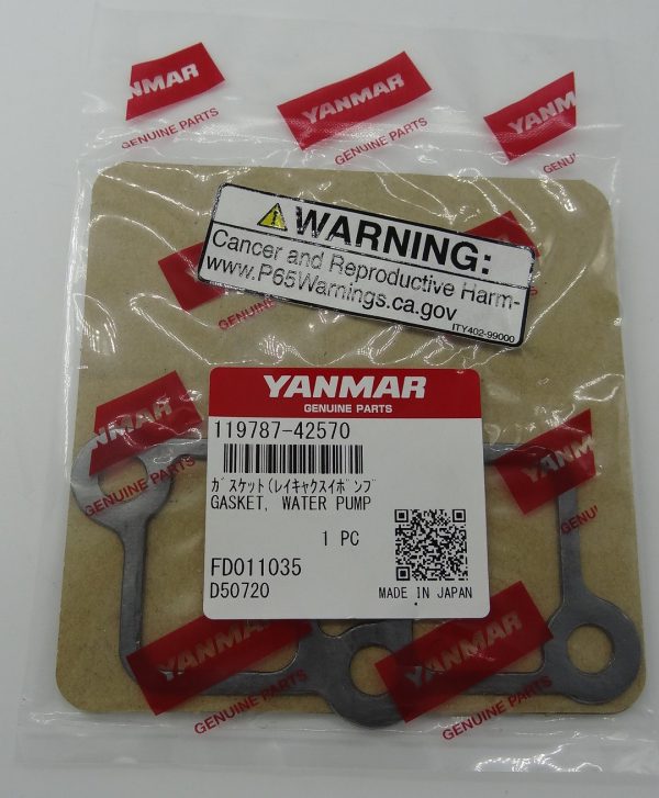 YANMAR SEA WATER-PUMP GASKET 119787-42570