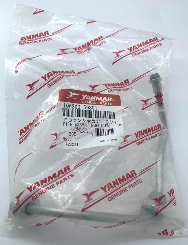 YANMAR PIPE ASSY INJECTION 106200-59801