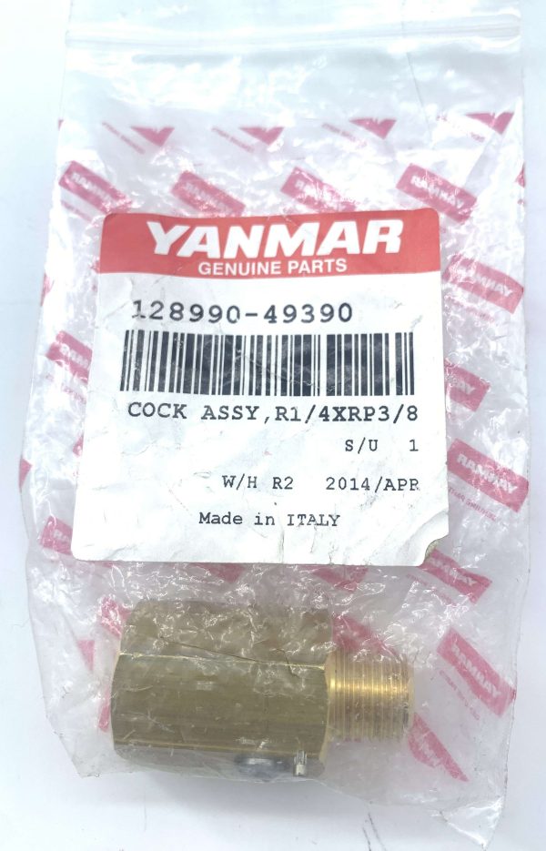 YANMAR COCK ASSEMBLY R1/4XRP3/8 128990-49390