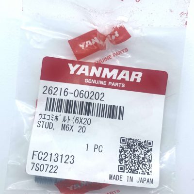 YANMAR STUD M6X20 26216-060202