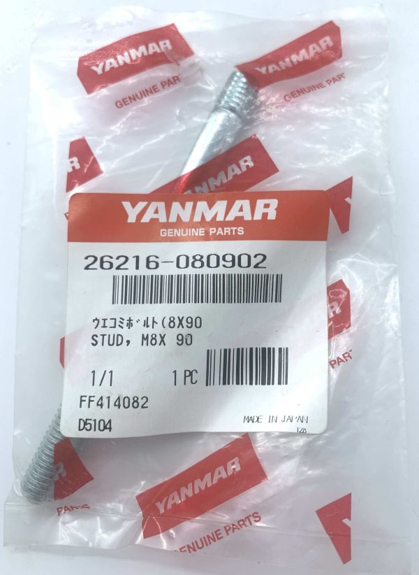 YANMAR STUD M8X90 PLATED 26216-080902