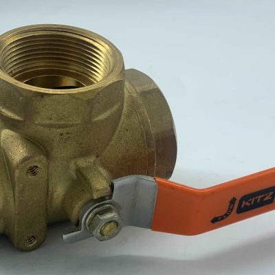 KITZ 3-WAY BALL VALVE BRONZE 1 12